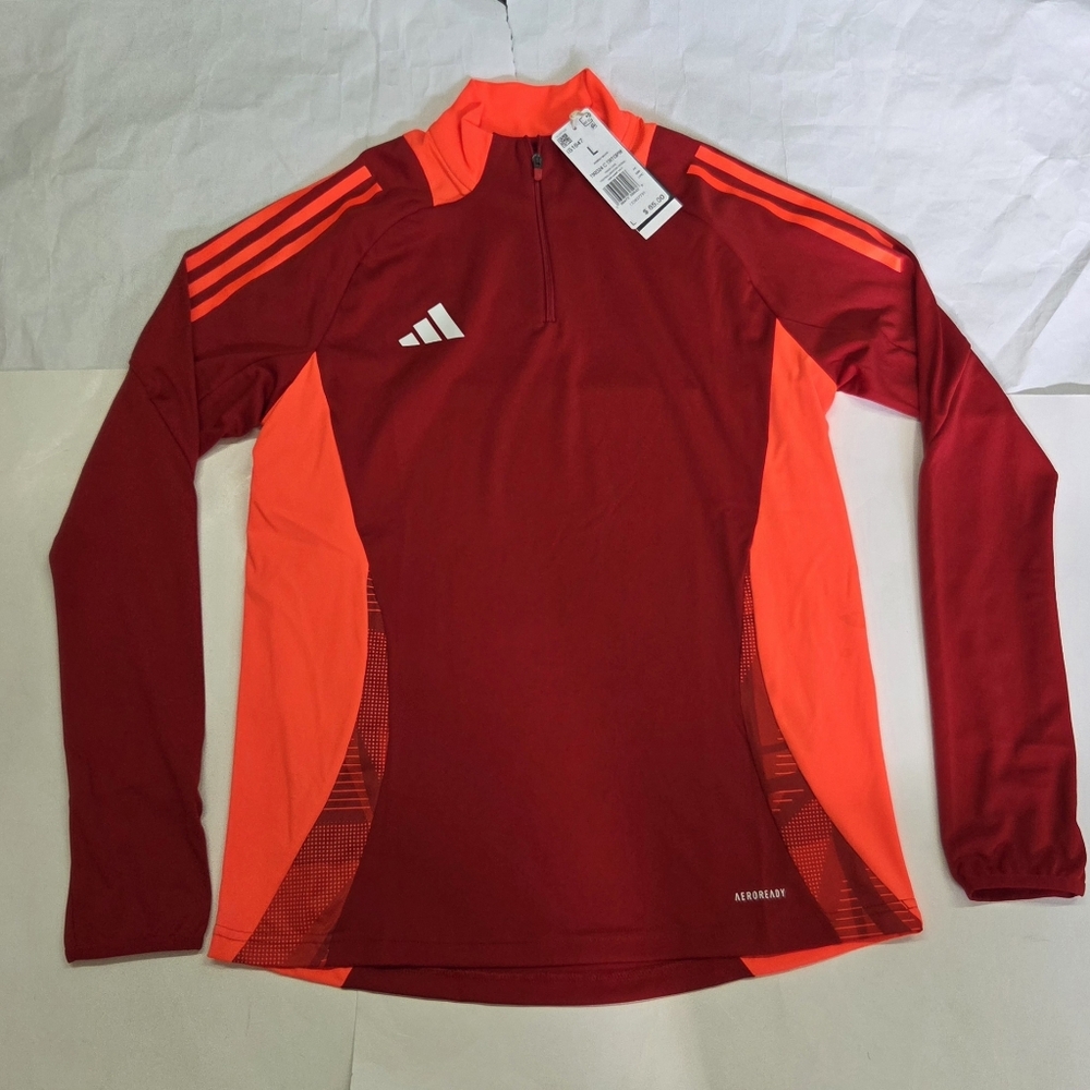 Adidas TIRO24 C TRTOPW 1/4 Zip Pullover Womens Size L NEW!